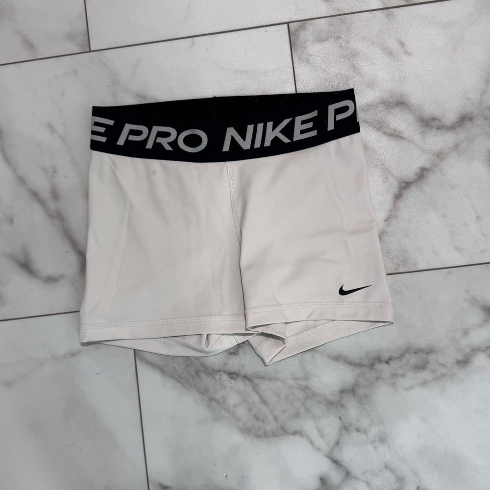 Nike Pro Black and White Shorts